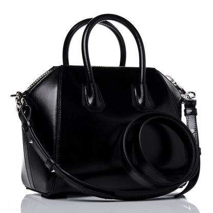 Givenchy Shiny Lord Calfskin Mini Antigona With Chain Black 3 of 12
