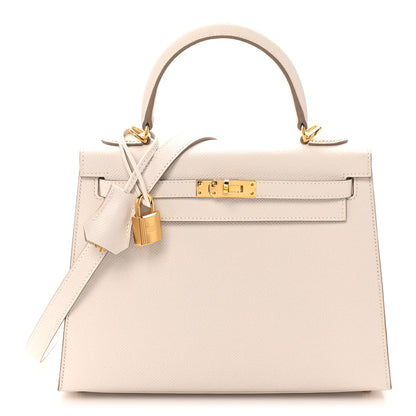 Hermes Epsom Kelly Sellier 25 Gris Pale 1 of 10