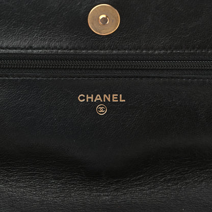 Chanel Lambskin Quilted Chanel 19 Wallet On Chain WOC Black 6 of 15