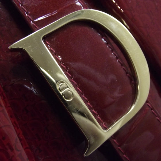 Christian Dior Patent Bowler Burgundy 10 of 10