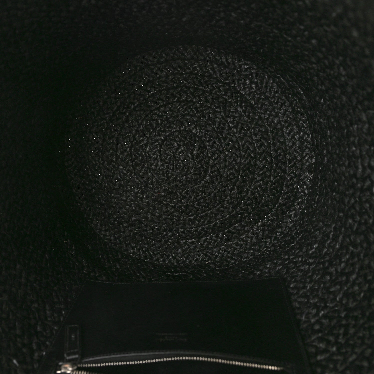 Saint Laurent Raffia Medium Panier Bag Black 5 of 12