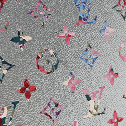Louis Vuitton Metallic Monogram LV Garden Neverfull MM Silver 14 of 15