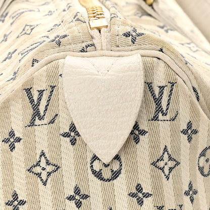Louis Vuitton Mini Lin Croisette Speedy 30 Blue 6 of 10