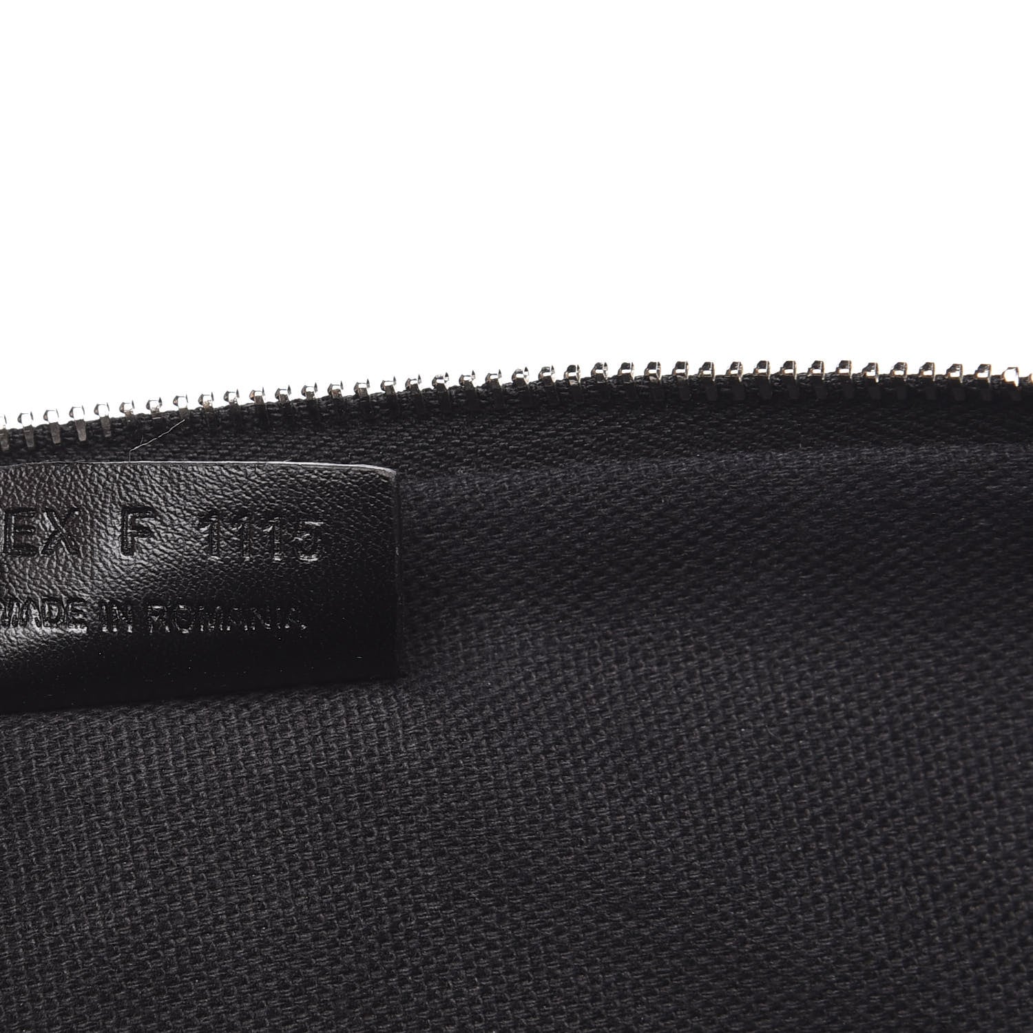 Givenchy Coated Canvas Medium Virginia Bitch Print Zip Pouch Black 7 of 10