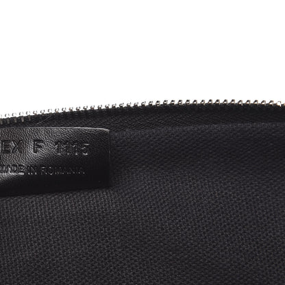Givenchy Coated Canvas Medium Virginia Bitch Print Zip Pouch Black 7 of 10