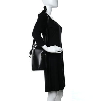 Chloe Smooth Grained Calfskin Small Tulip Bucket Bag Black 2 of 9