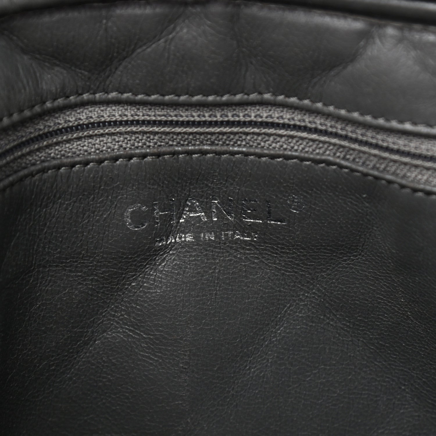 Chanel Aged Calfskin Quilted Large Reissue Camera Case Grey 6 of 11
