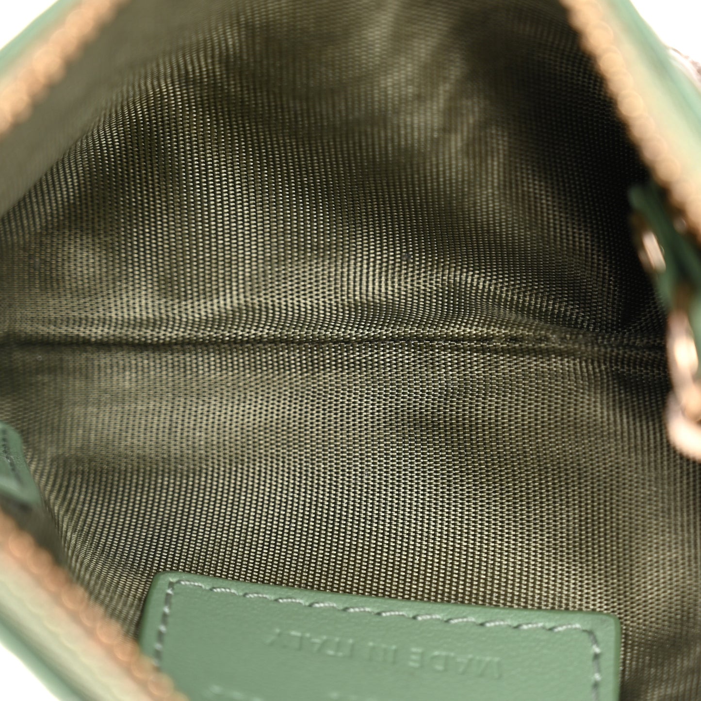 Lambskin Cannage Lady Dior Zipped Key Case Green
