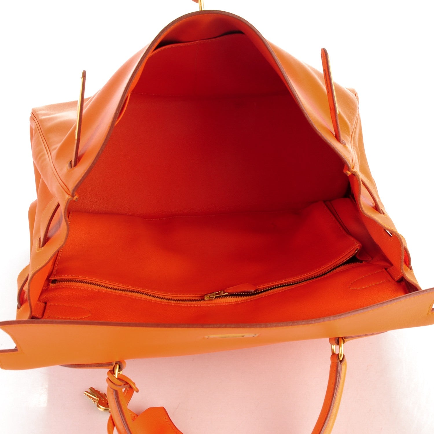 Hermes Veau Gulliver Kelly Retourne 35 Orange 15 of 31
