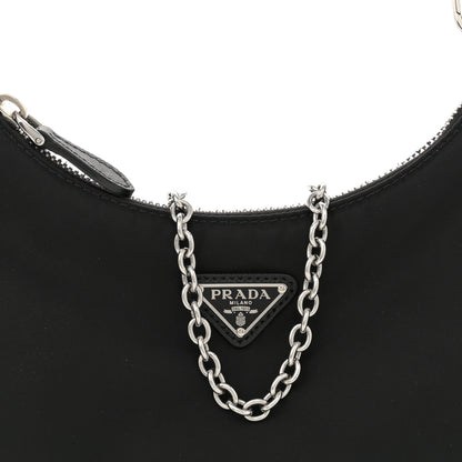 Prada Nylon Re-Edition 2005 Shoulder Bag Black 8 of 11