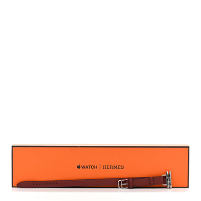 Hermes Swift 40mm Apple Watch Double Tour Band Bordeaux 5 of 5