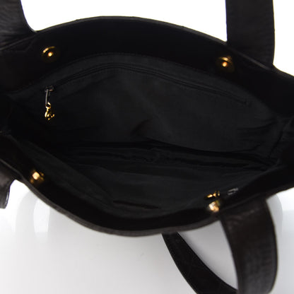 Chanel Lambskin Quilted Double Pocket Tote Black 5 of 8