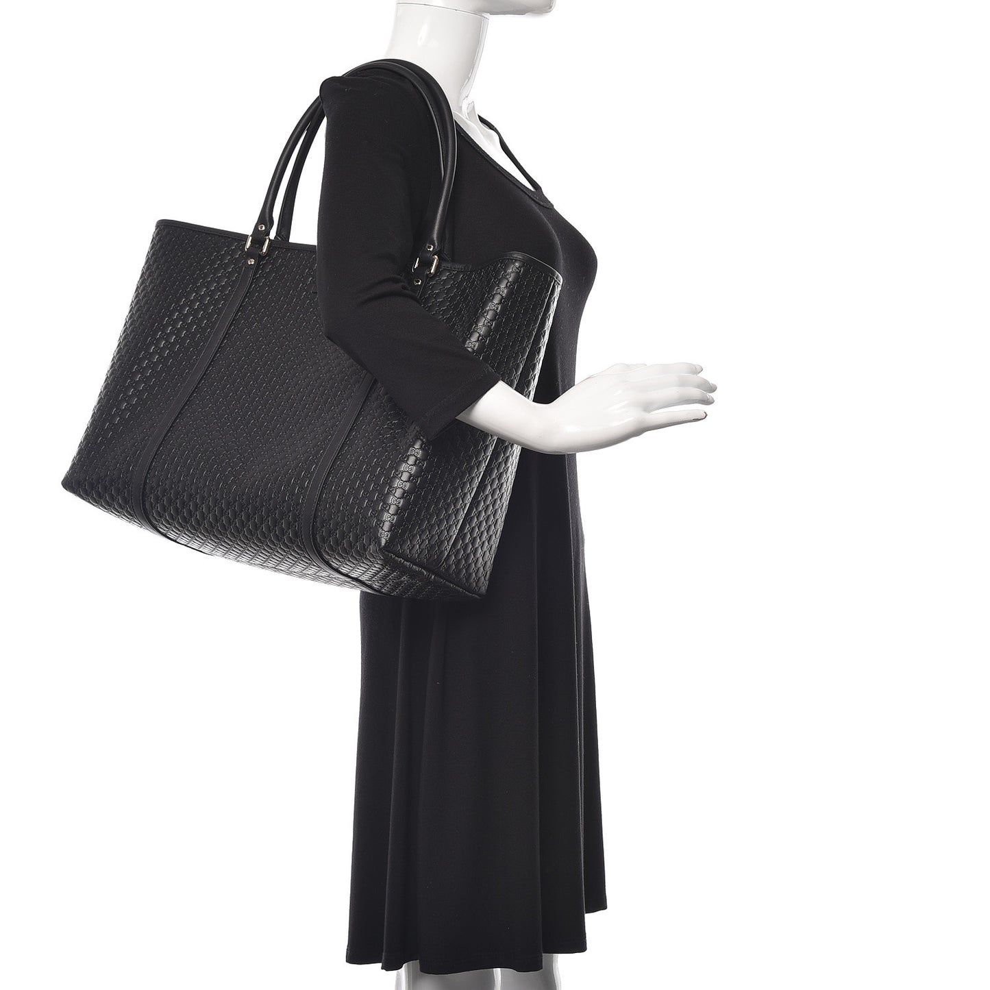Microguccissima Large Joy Tote Black