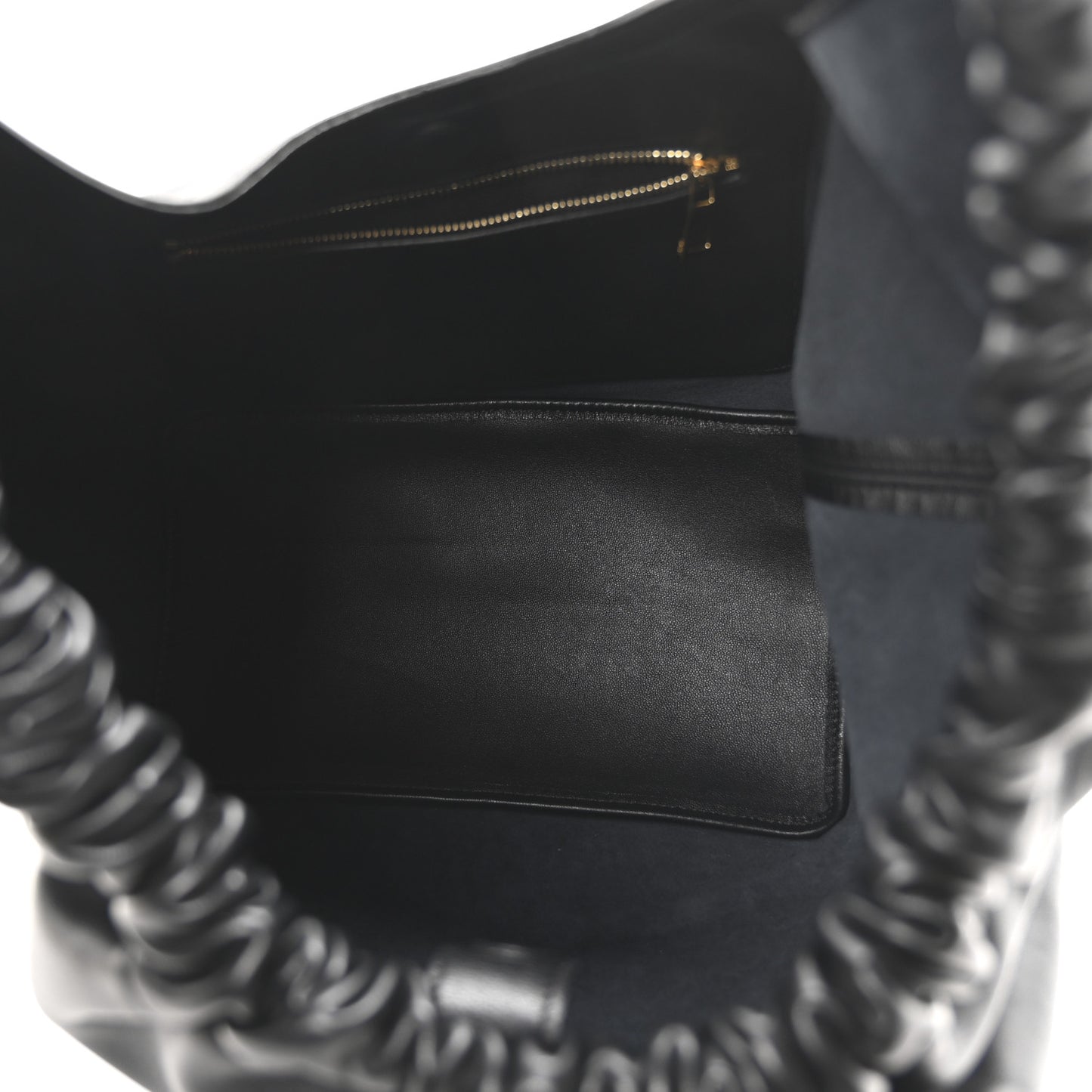 Buttery Nappa Lambskin Medium Squeeze Bag Black