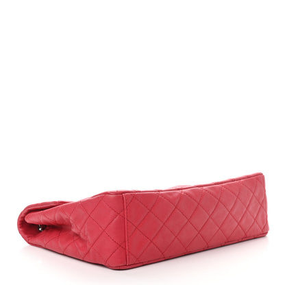 Chanel Washed Caviar Quilted Maxi Single Flap Fuchsia 4 of 12