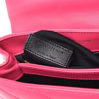 Saint Laurent Calfskin Y Quilted Monogram Toy Loulou Crossbody Bag Freesia 9 of 10