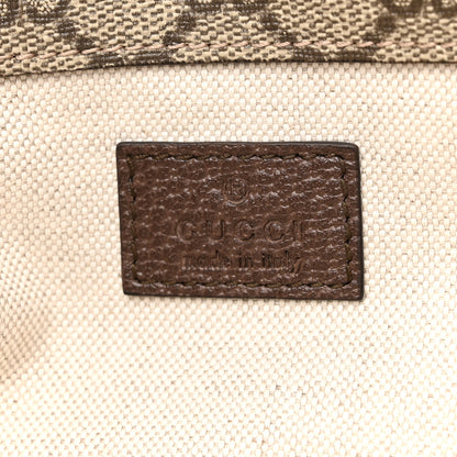 Gucci GG Supreme Monogram Web Small Neo Vintage Double Flap Messenger Bag Beige New Acero 9 of 13
