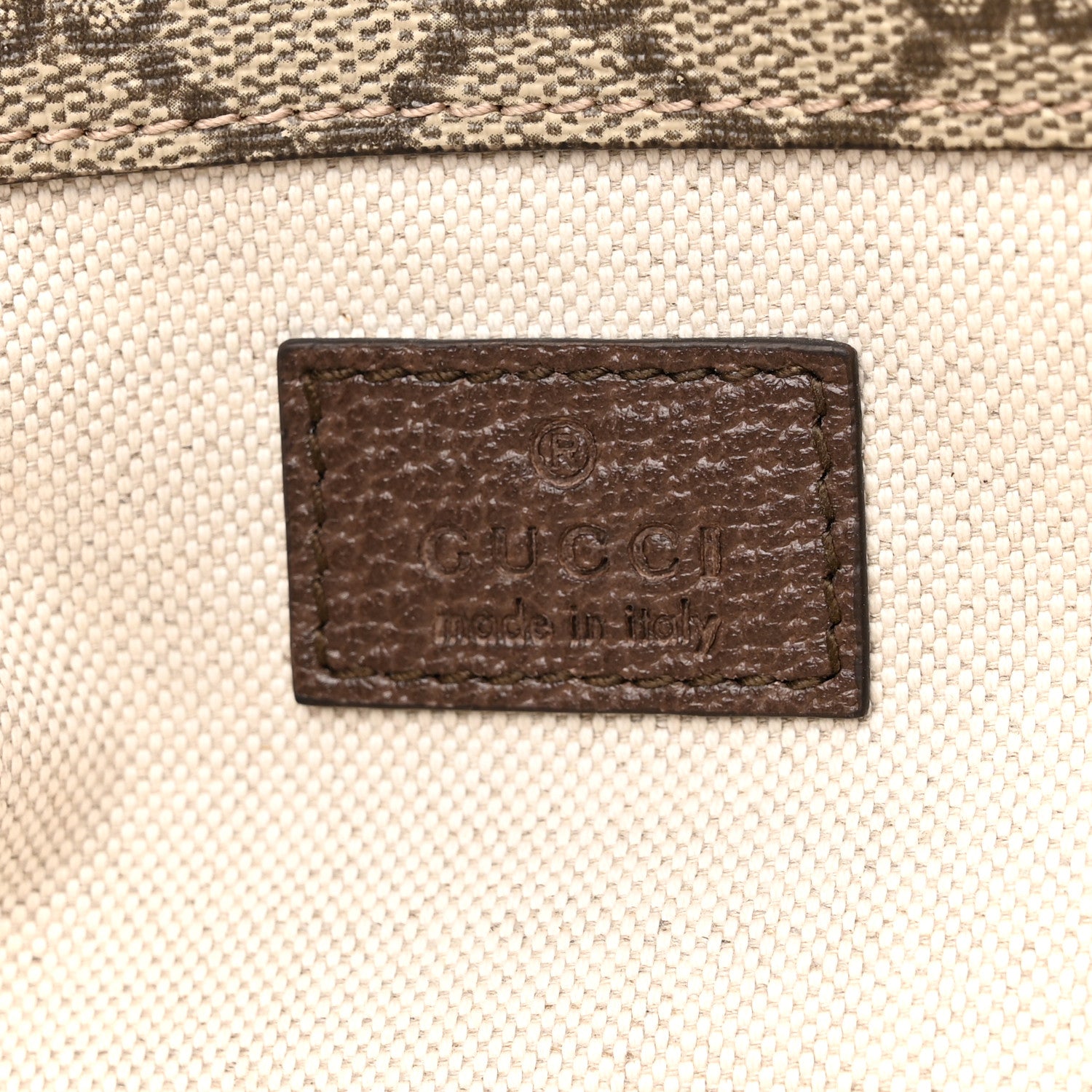 Gucci GG Supreme Monogram Web Small Neo Vintage Double Flap Messenger Bag Beige New Acero 9 of 13