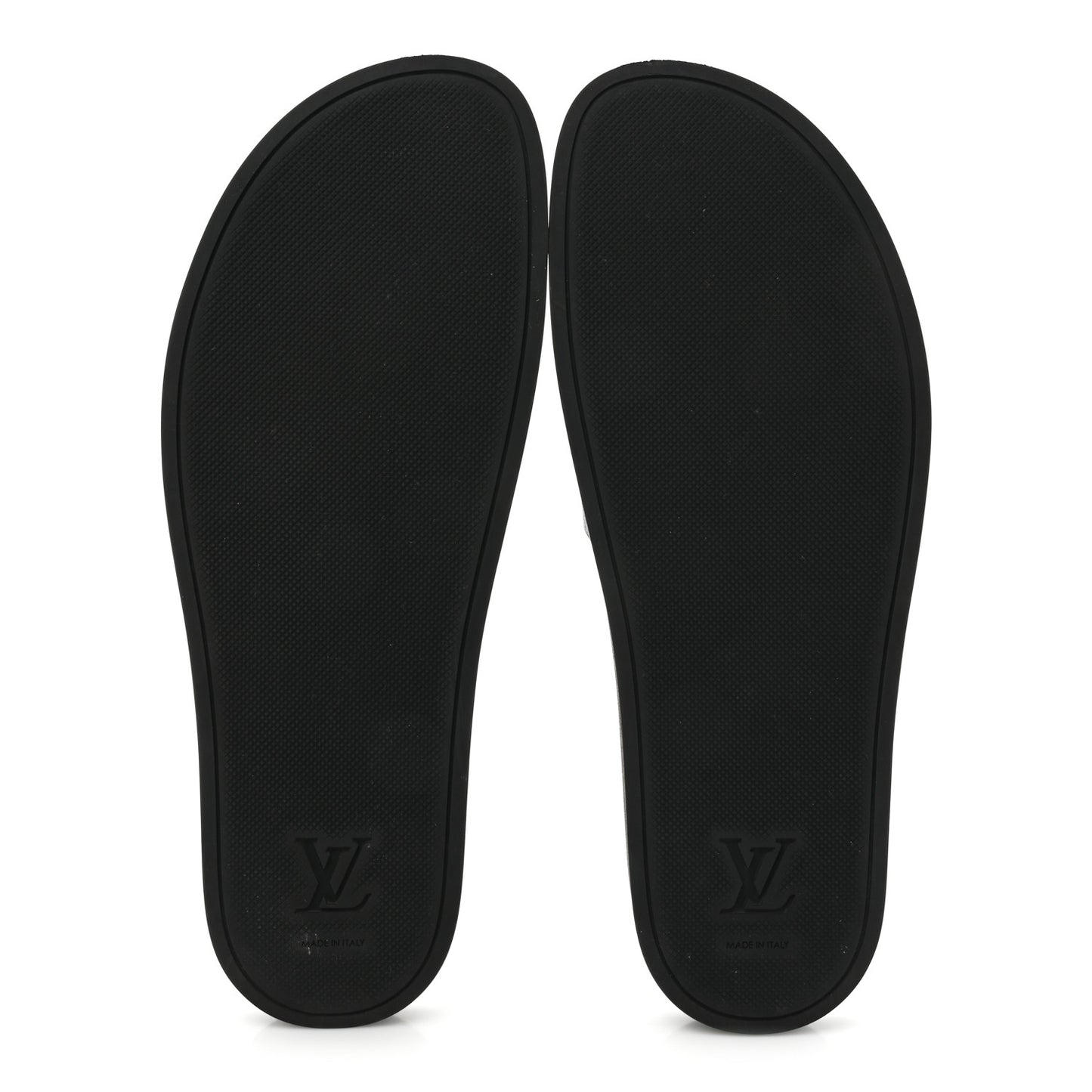 Rubber Monogram Eclipse Mens Waterfront Mules 11 Black