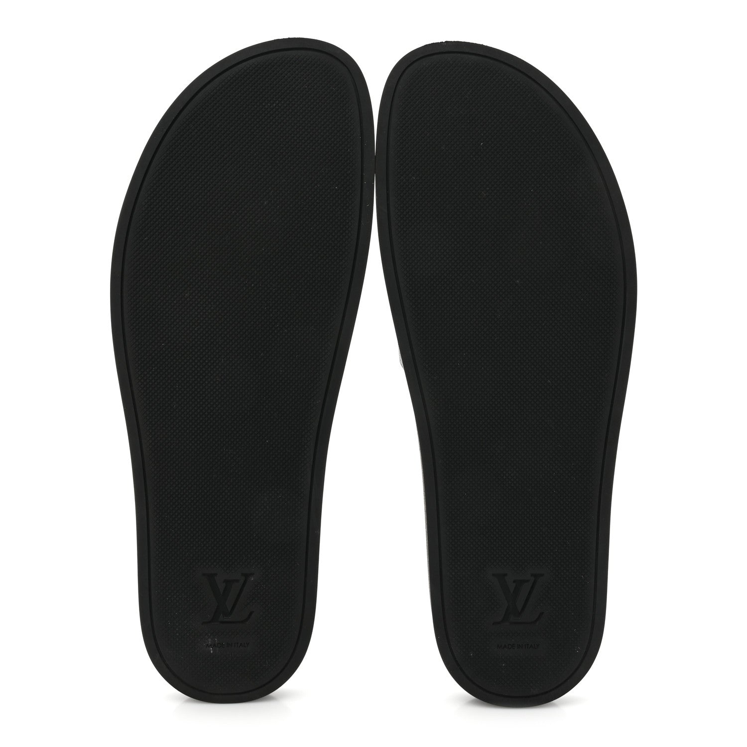 Louis Vuitton Rubber Monogram Eclipse Mens Waterfront Mules 11 Black 5 of 9