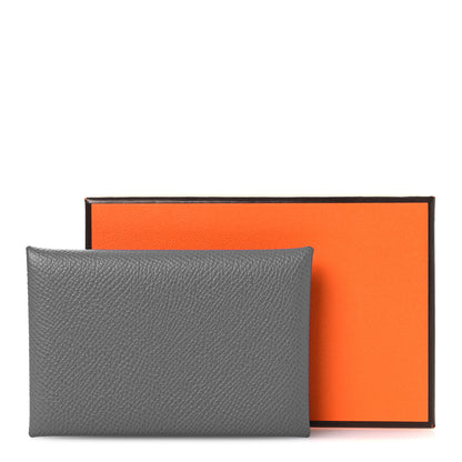 Hermes Epsom Verso Calvi Card Case Blue Hydra Deep Blue 8 of 8