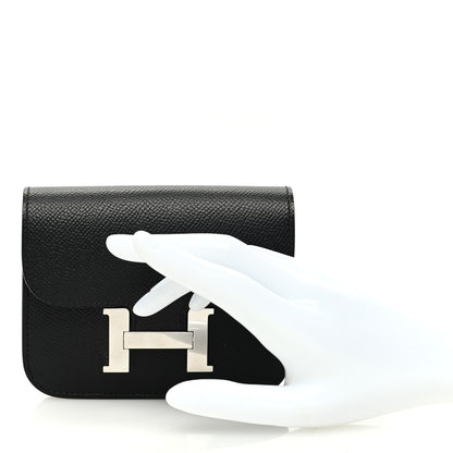 Hermes Epsom Constance Slim Wallet Black 2 of 9
