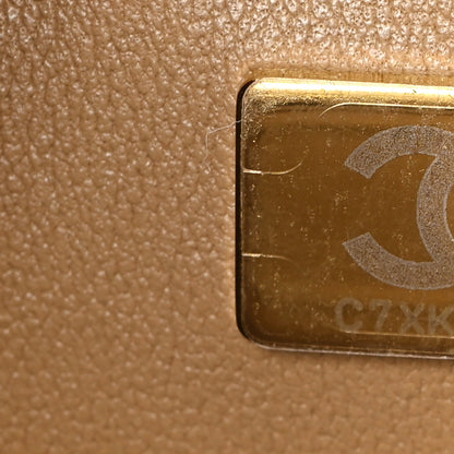 Chanel Lambskin Quilted Mini Top Handle Rectangular Flap Beige 7 of 10