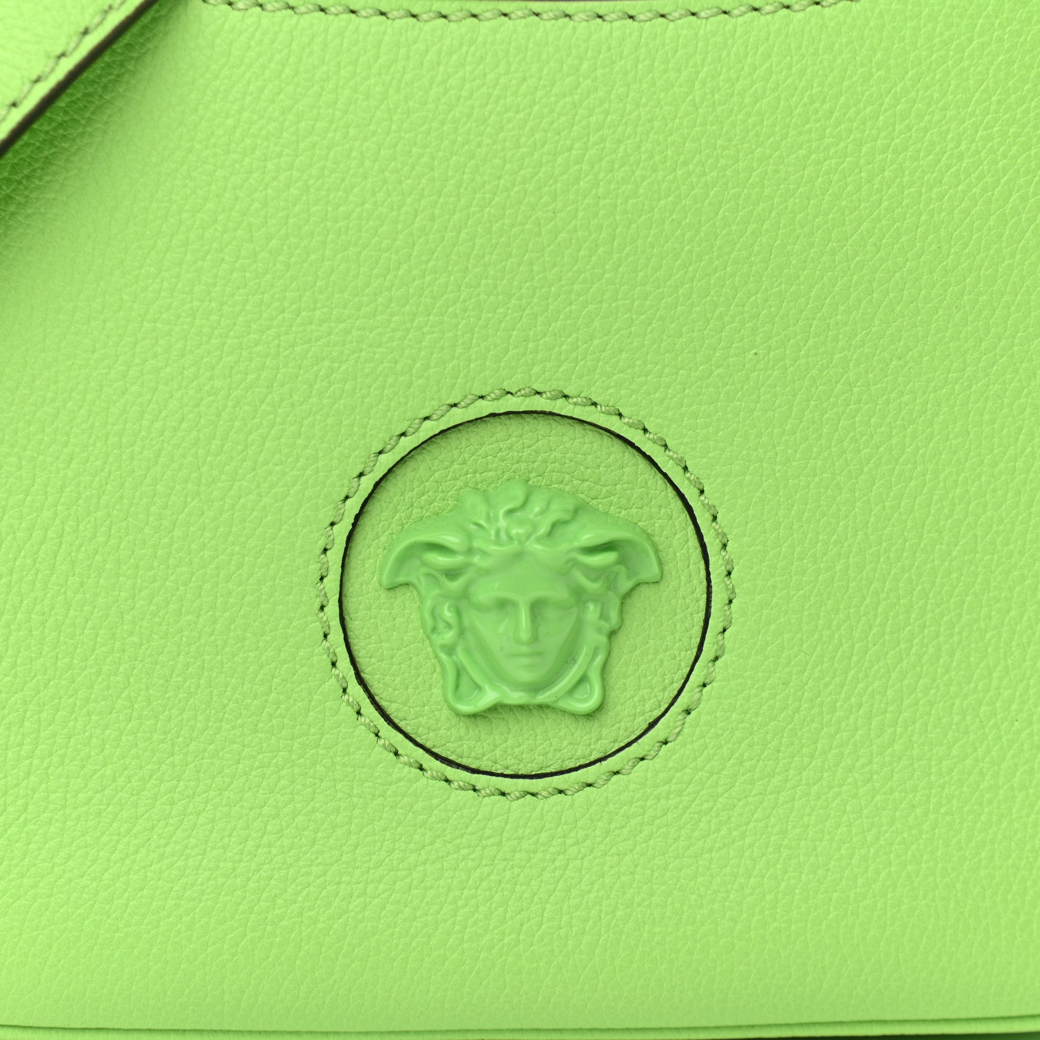 Versace Calfskin La Medusa Small Hobo Crossbody Green 6 of 8