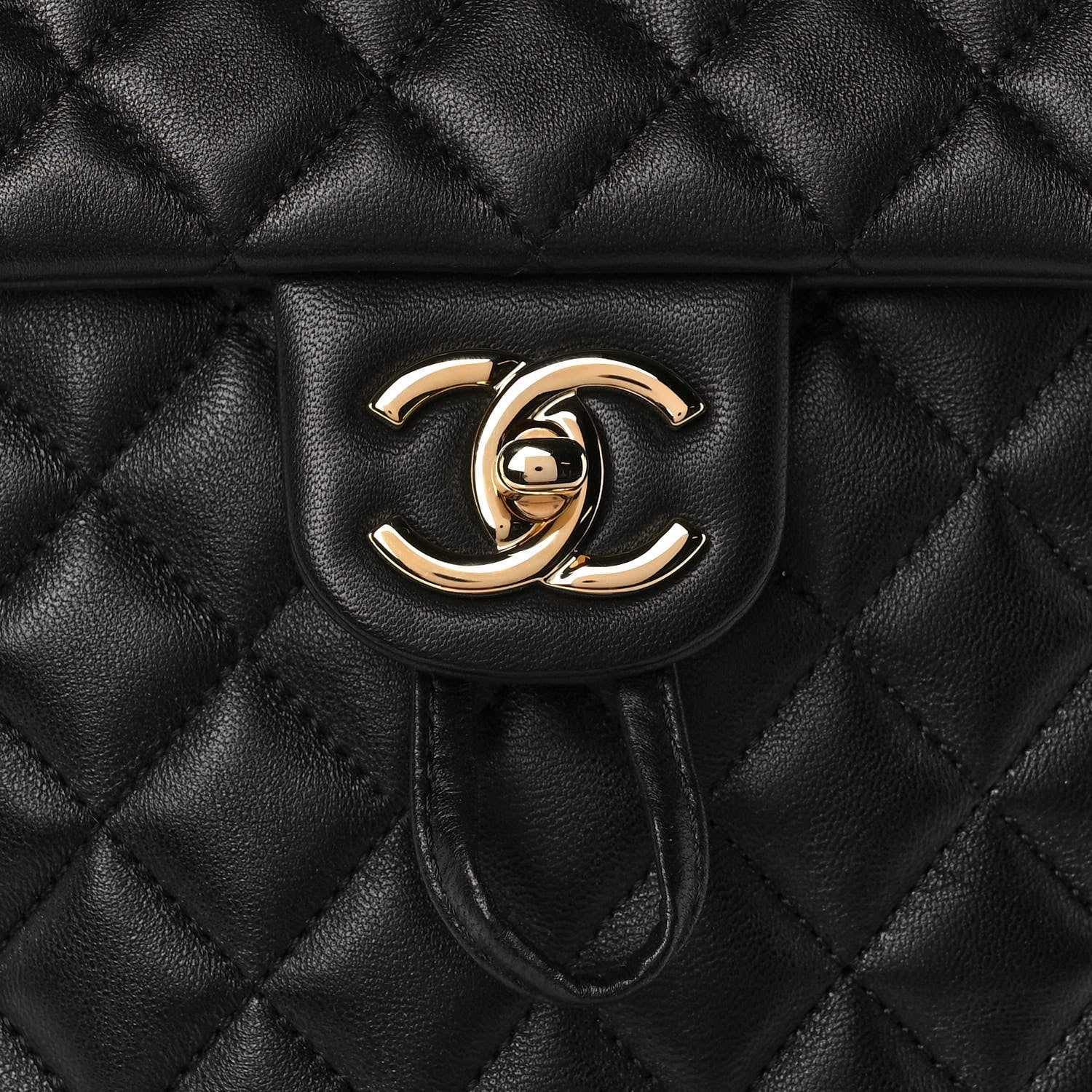 Chanel Lambskin Quilted Small Urban Spirit Backpack Black 10 of 10