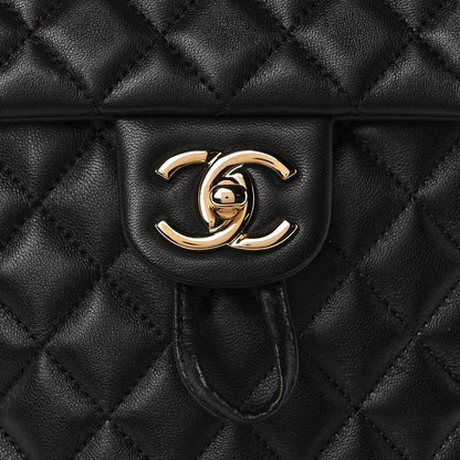 Chanel Lambskin Quilted Small Urban Spirit Backpack Black 10 of 10