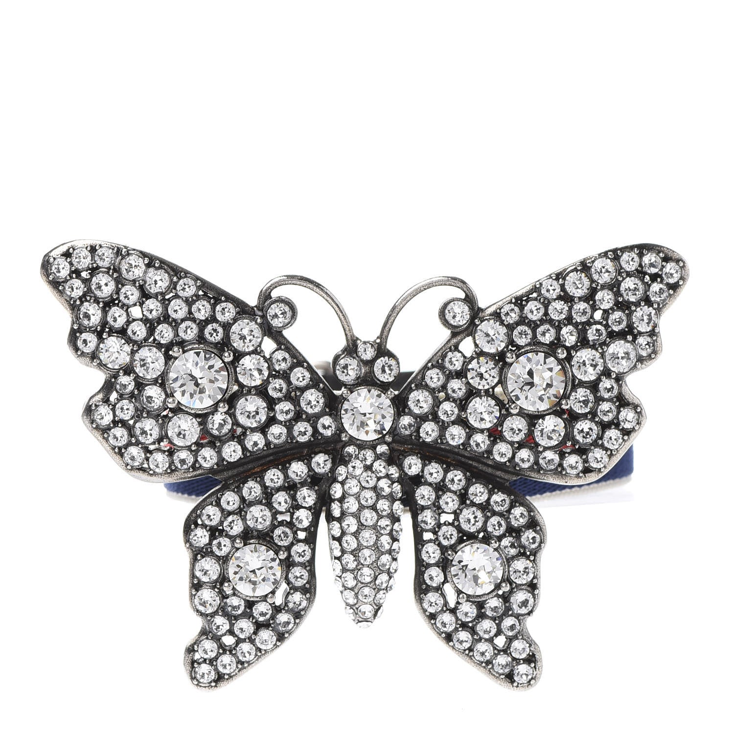 Gucci Web Crystal Butterfly Bracelet 1 of 6