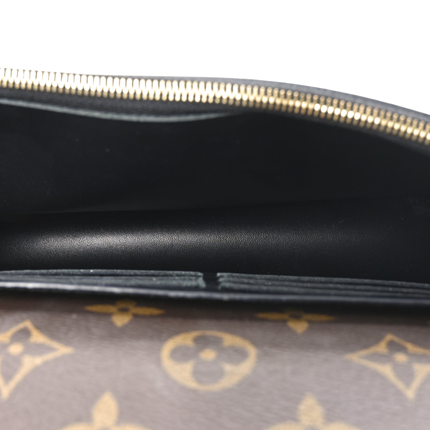 Louis Vuitton Patent Calfskin Monogram Cherrywood Chain Wallet Black 5 of 10