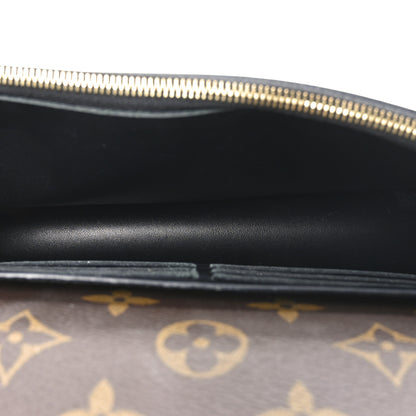 Louis Vuitton Patent Calfskin Monogram Cherrywood Chain Wallet Black 5 of 10