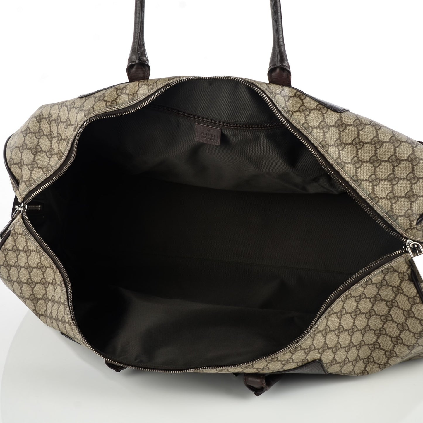 Coated Canvas Monogram Large Carry On Duffle Bag Brown