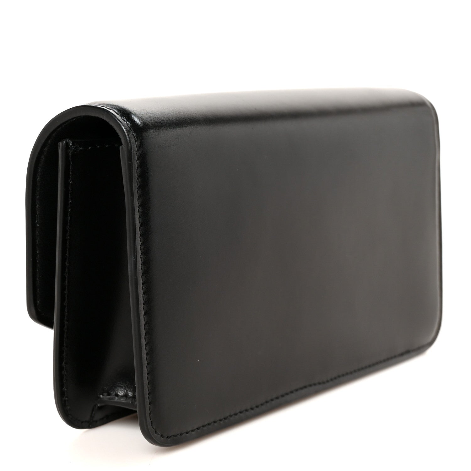 Valentino Garavani Shiny Calfskin Vlogo Small Shoulder Bag Black 3 of 7