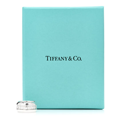 Tiffany Sterling Silver Atlas Band Ring 48 4.5 5 of 5