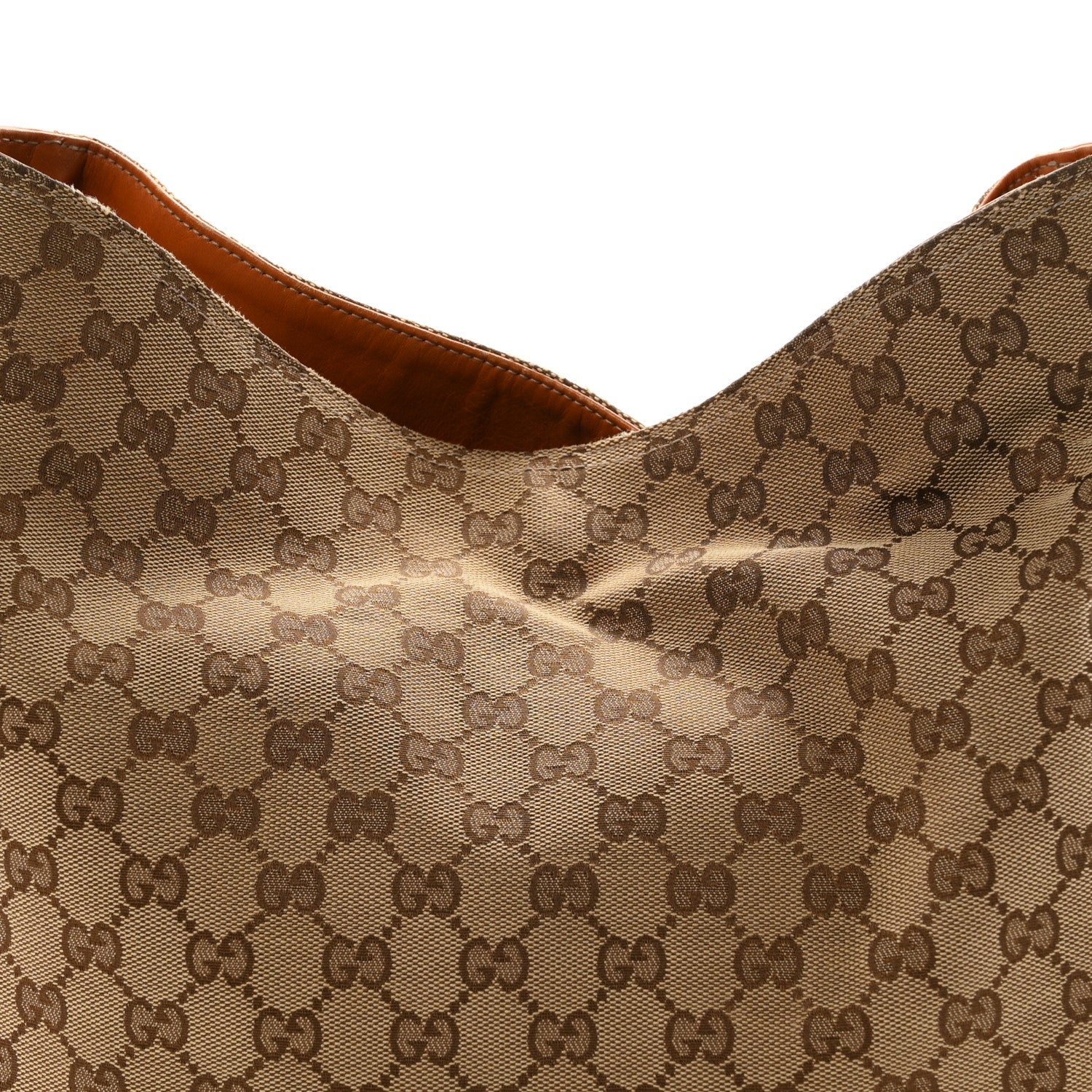 Gucci Monogram Medium Heritage Shoulder Bag Light Tobacco 7 of 10