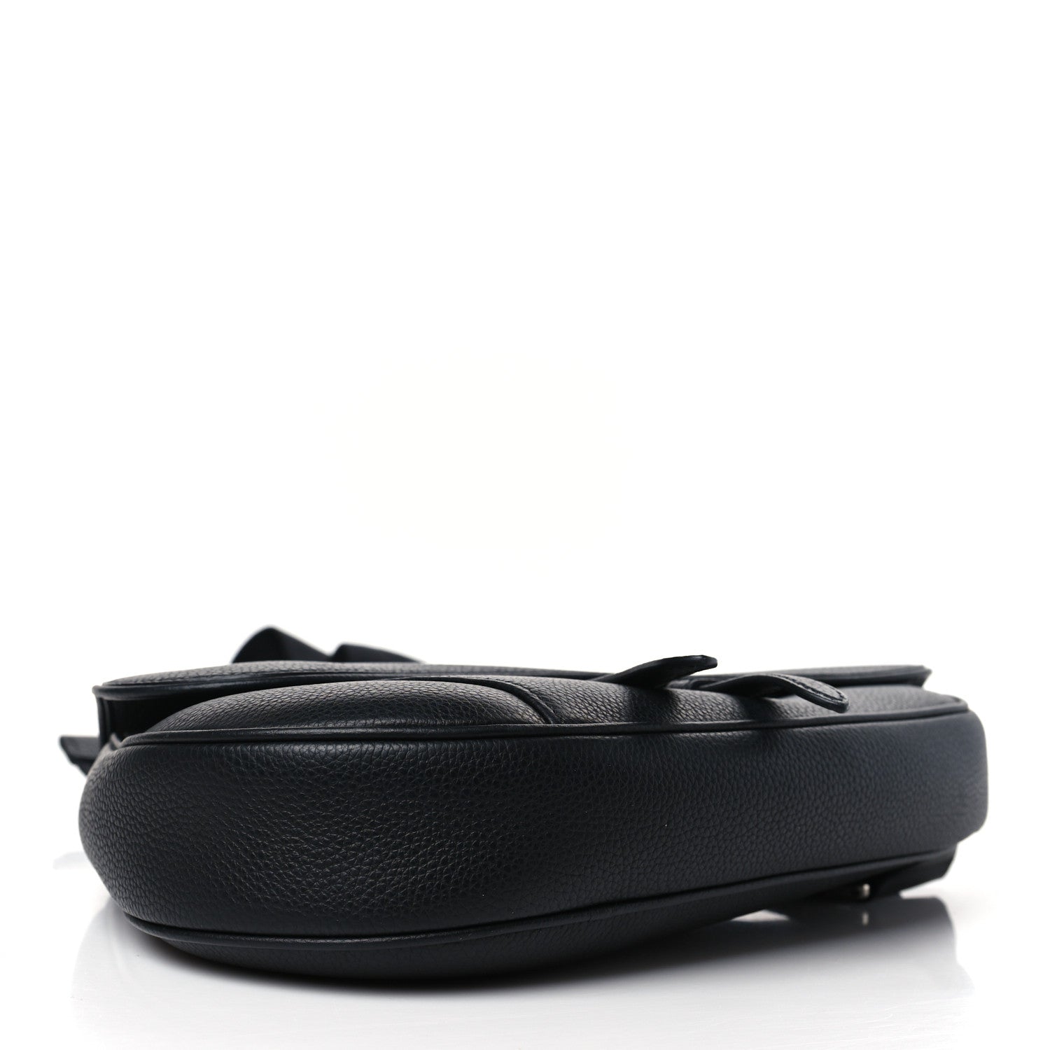 Christian Dior Grained Calfskin Kim Jones Saddle Bag Black 3 of 6