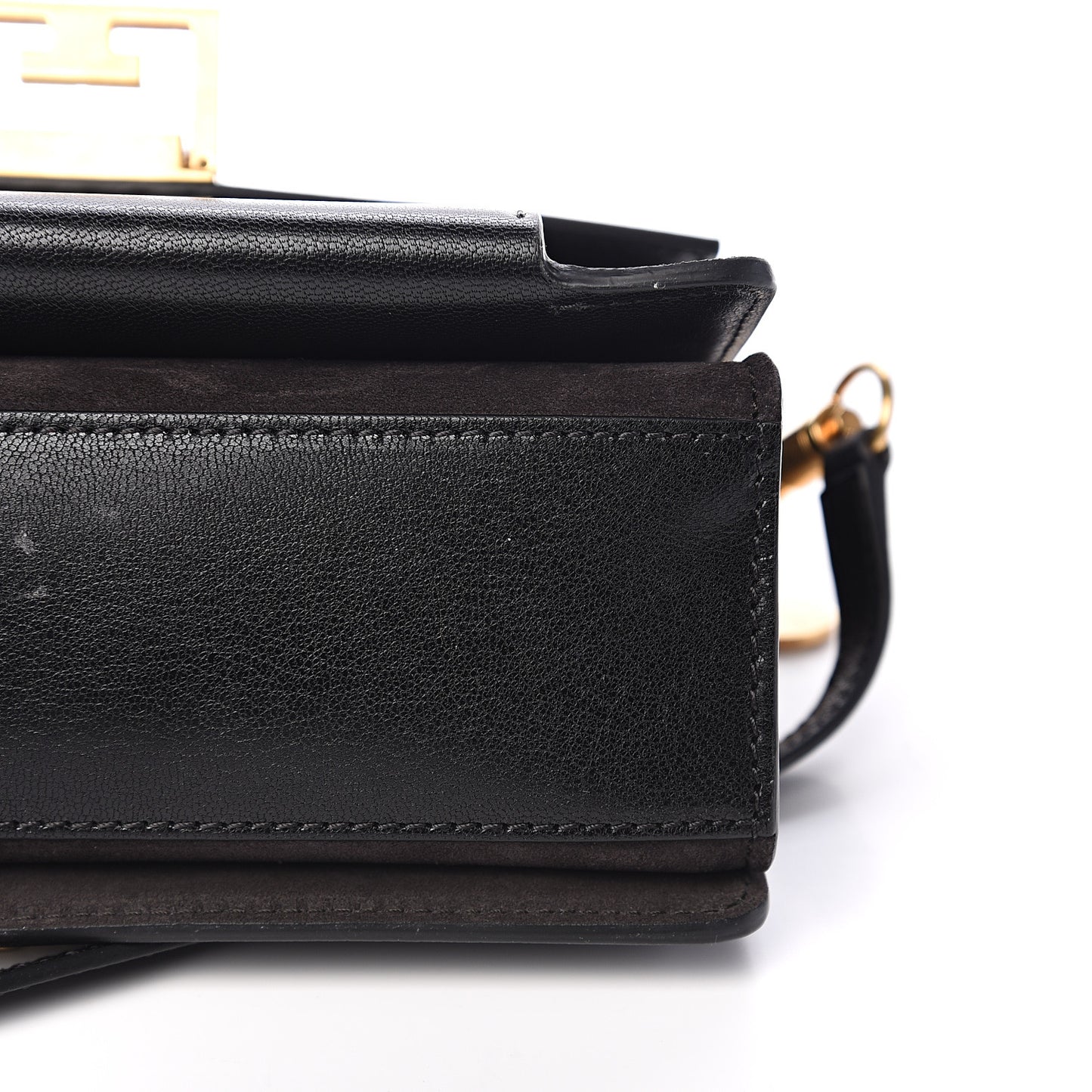Goatskin Small GV3 Shoulder Bag Black Grey