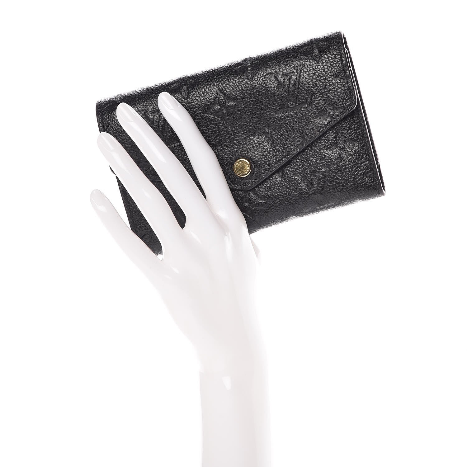 Louis Vuitton Empreinte Compact Curieuse Wallet Black 2 of 8