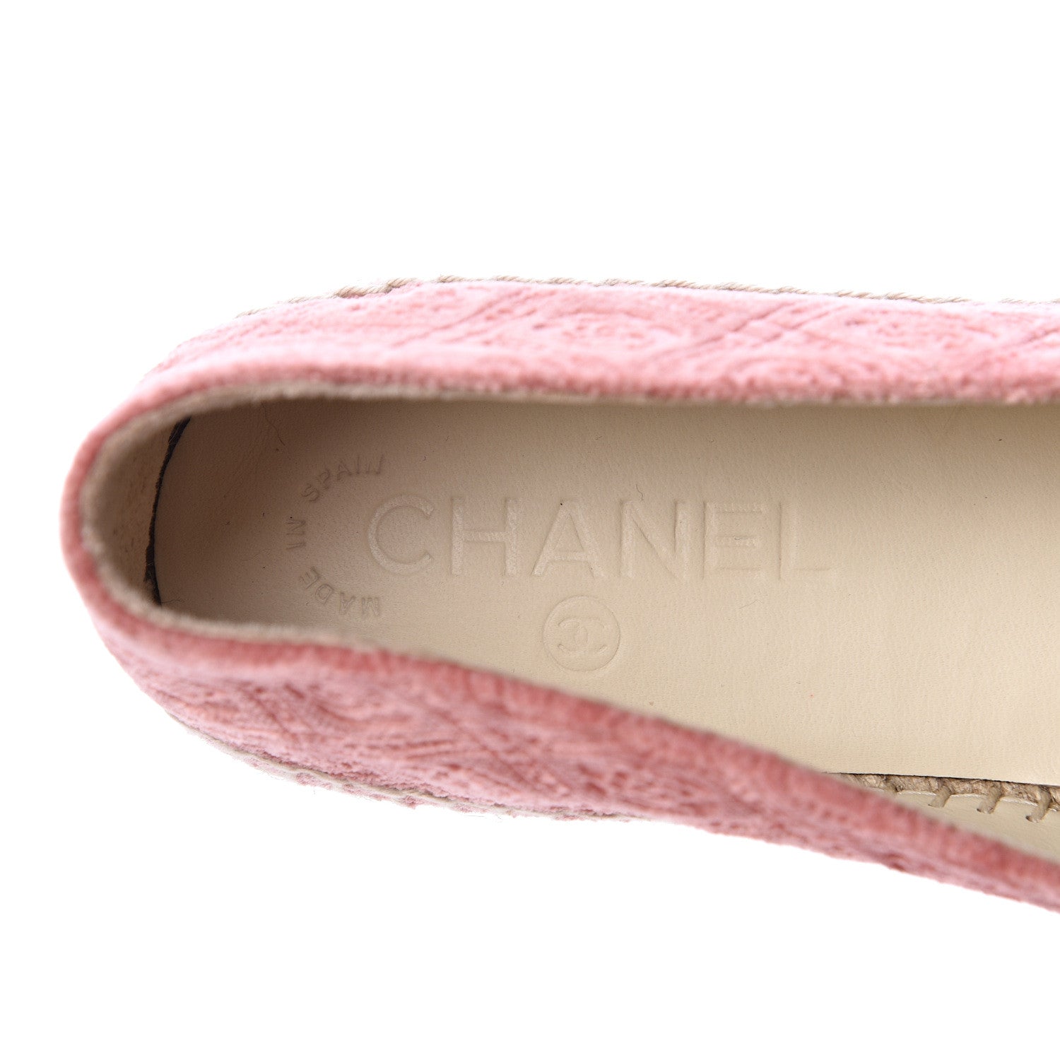 Chanel Velvet Grosgrain Quilted Camellia CC Espadrilles 41 Pink Black  553580 – FASHIONPHILE