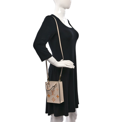Louis Vuitton Empreinte Monogram Giant By The Pool Petit Sac Plat Cream Saffron 2 of 11