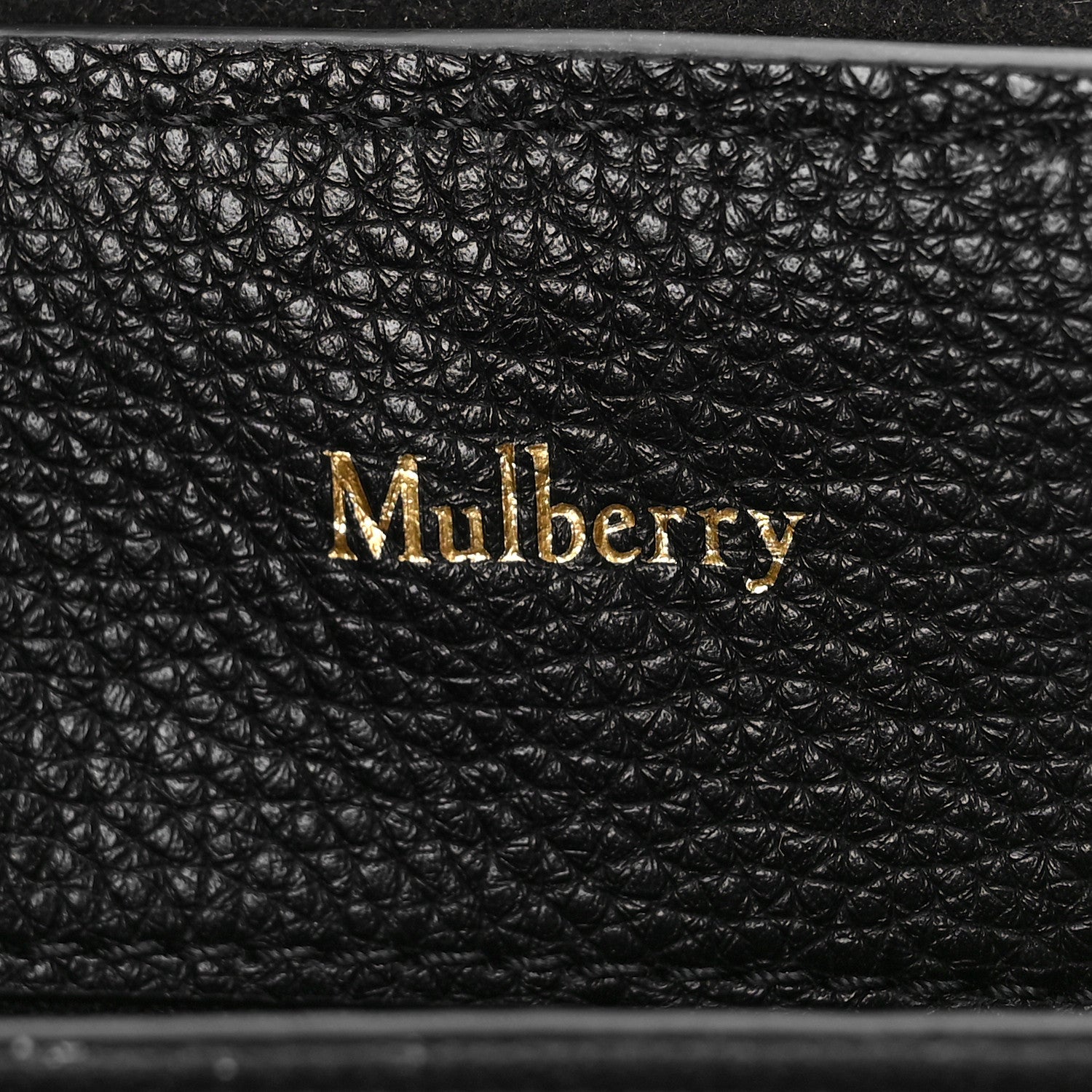 Mulberry Small Classic Grain Calfskin Mini Seaton Black 6 of 8