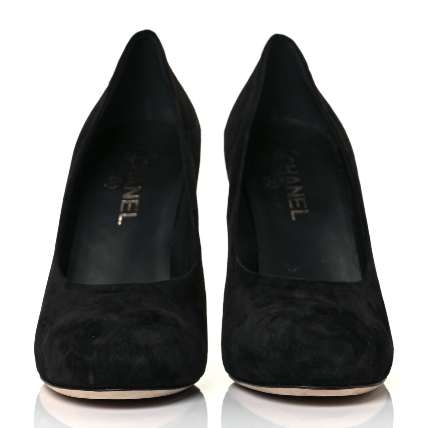 Suede Calfskin CC Pump 41 Black