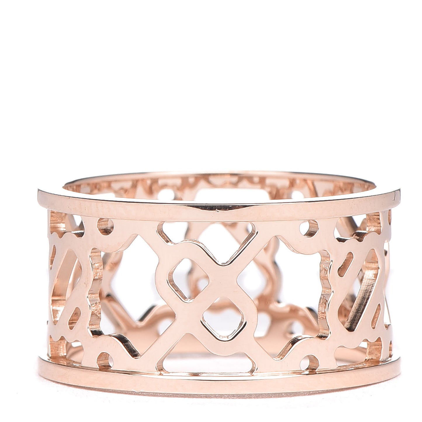 18K Rose Gold Chaîne d'Ancre Passerelle Ring 52 6
