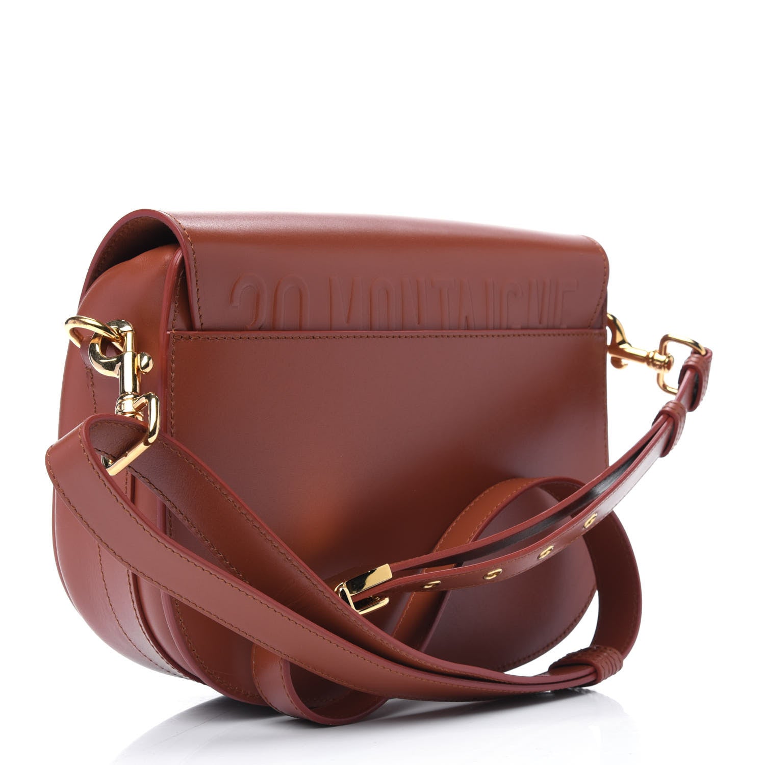 Christian Dior Box Calfskin Medium Bobby Flap Dark Tan 3 of 16