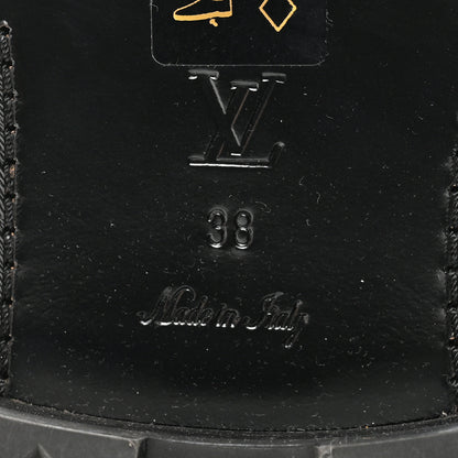 Louis Vuitton Calfskin Monogram Discovery Flat Ankle Boots 38 Black 8 of 10