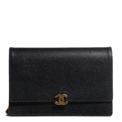 Chanel Caviar Wallet On Chain WOC Black 1 of 8