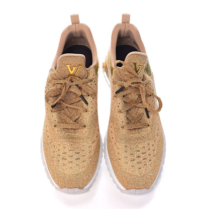 Louis Vuitton Technical Knit V.N.R Sneakers 9.5 Gold 10 of 11