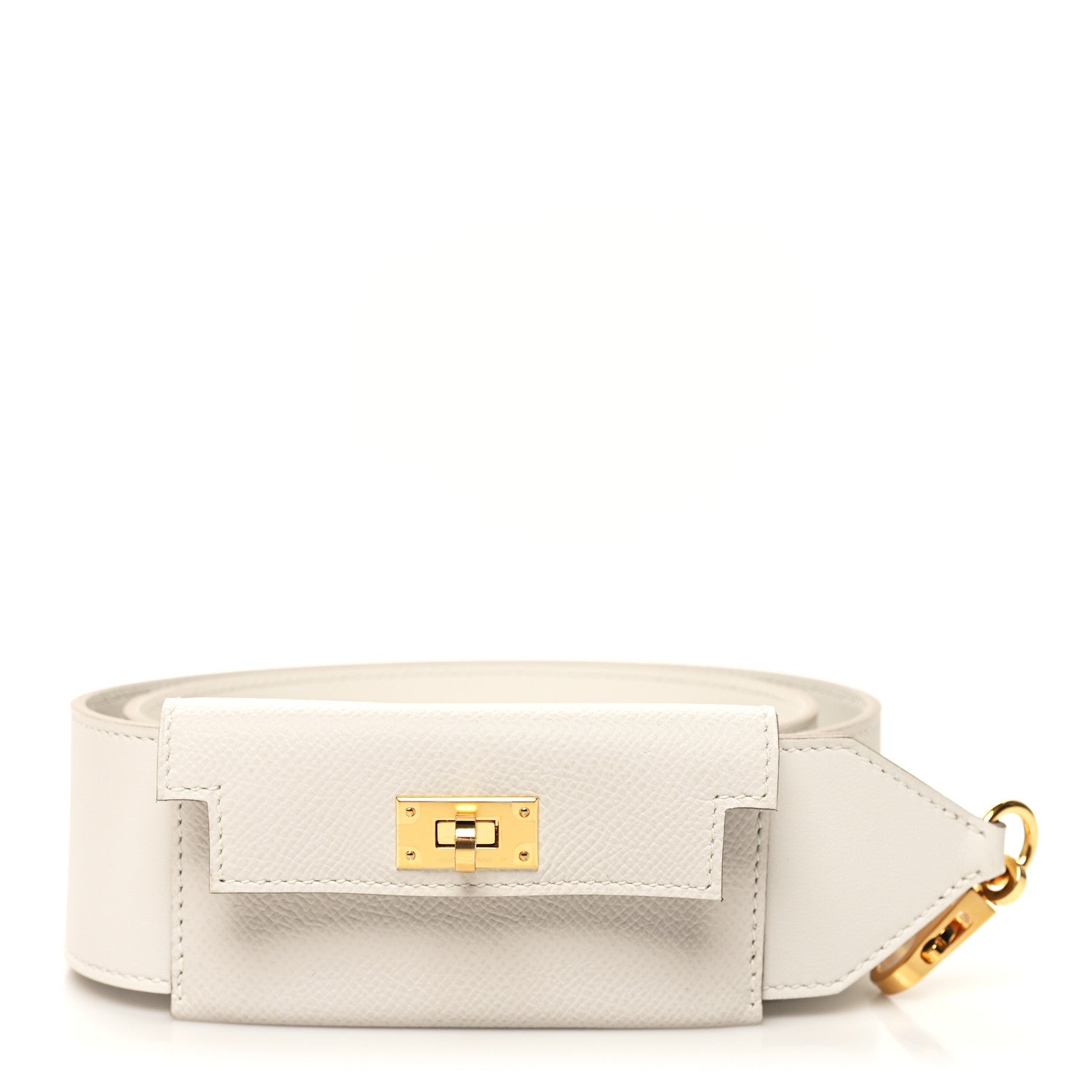 Hermes Swift Epsom Pocket Kelly Shoulder Strap Craie Mushroom 1 of 6